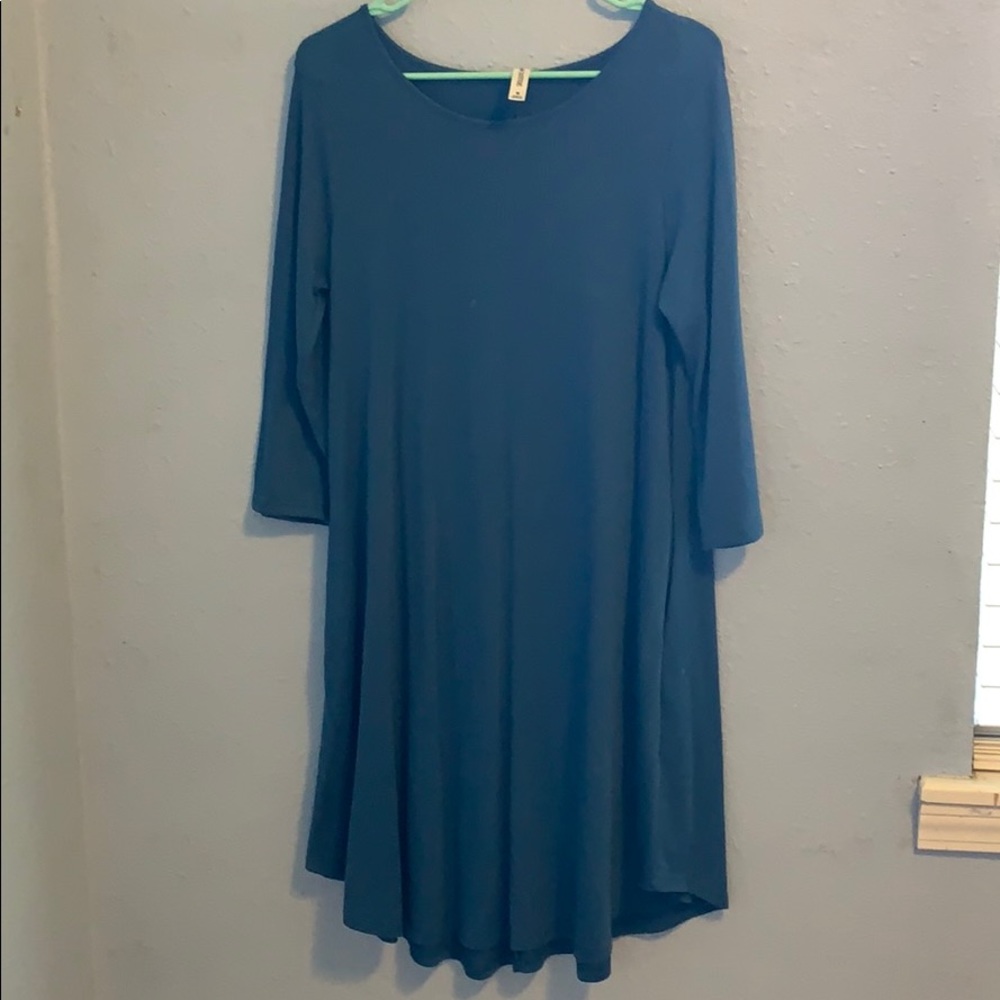 Blue  tunic dress